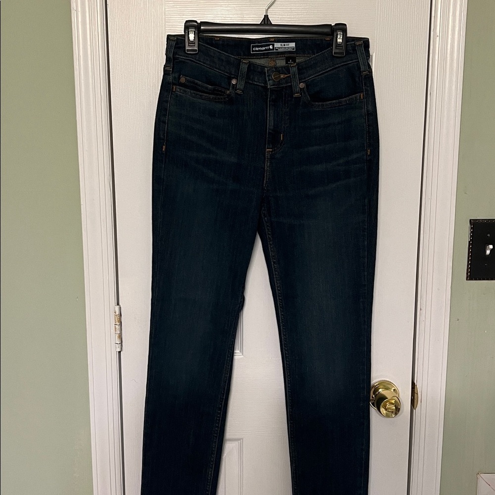 Carhartt Women’s Slim Fit Regular Blue Jeans Size 8